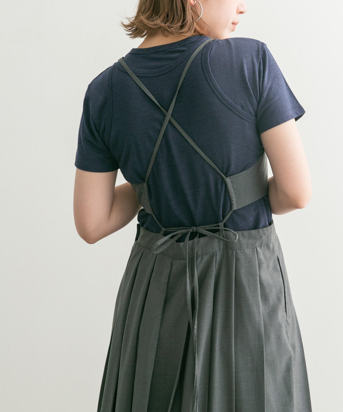 compact layered tee (navy) *JP