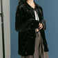 front ribbon velour gown (black embroidery) *JP