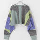 art fringe cropped knit (moss gray) *JP