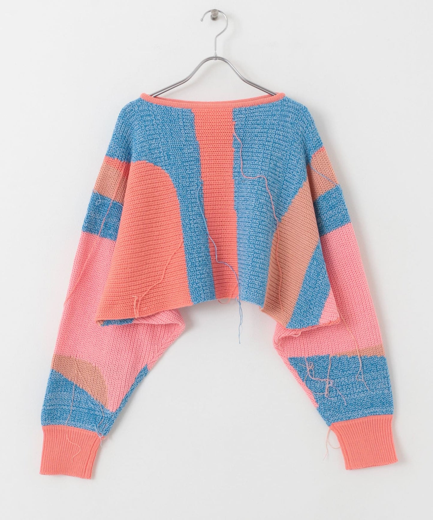 art fringe cropped knit (flamingo) *JP