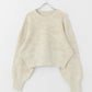 marble jacquard knit (ivory) *JP