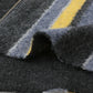 front zip striped cardigan (charcoal mix) *JP