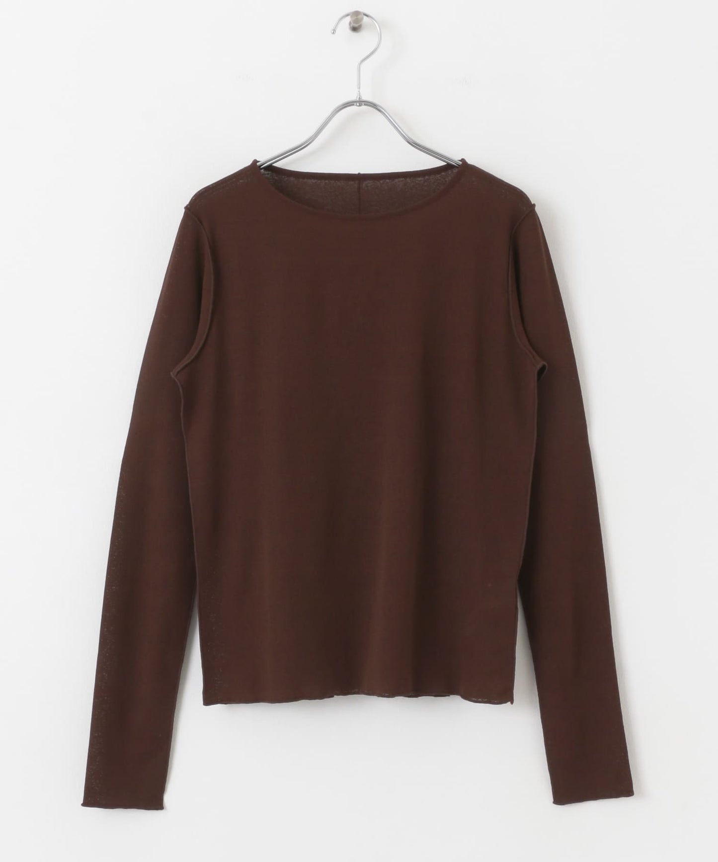 sheer mellow top (brown) *JP