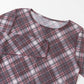 sheer mellow top (red check) *JP