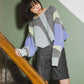 art fringe cropped knit (moss gray) *JP