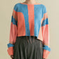 art fringe cropped knit (flamingo) *JP