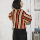 front zip striped cardigan (beige) *JP