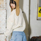 marble jacquard knit (ivory) *JP