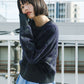 marble jacquard knit (charcoal x navy) *JP