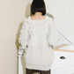 jacquard fringe cardigan (ivory) *JP