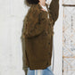 jacquard fringe cardigan (khaki) *JP