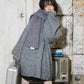 volume knit mini dress (gray) *JP