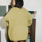 volume knit mini dress (pistachio) *JP