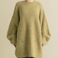 volume knit mini dress (pistachio) *JP