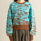 marble jacquard knit (brown x blue) *JP