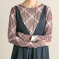 sheer mellow top (red check) *JP