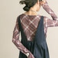 sheer mellow top (red check) *JP