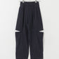 knee slit 2-way pants (navy striped) *JP