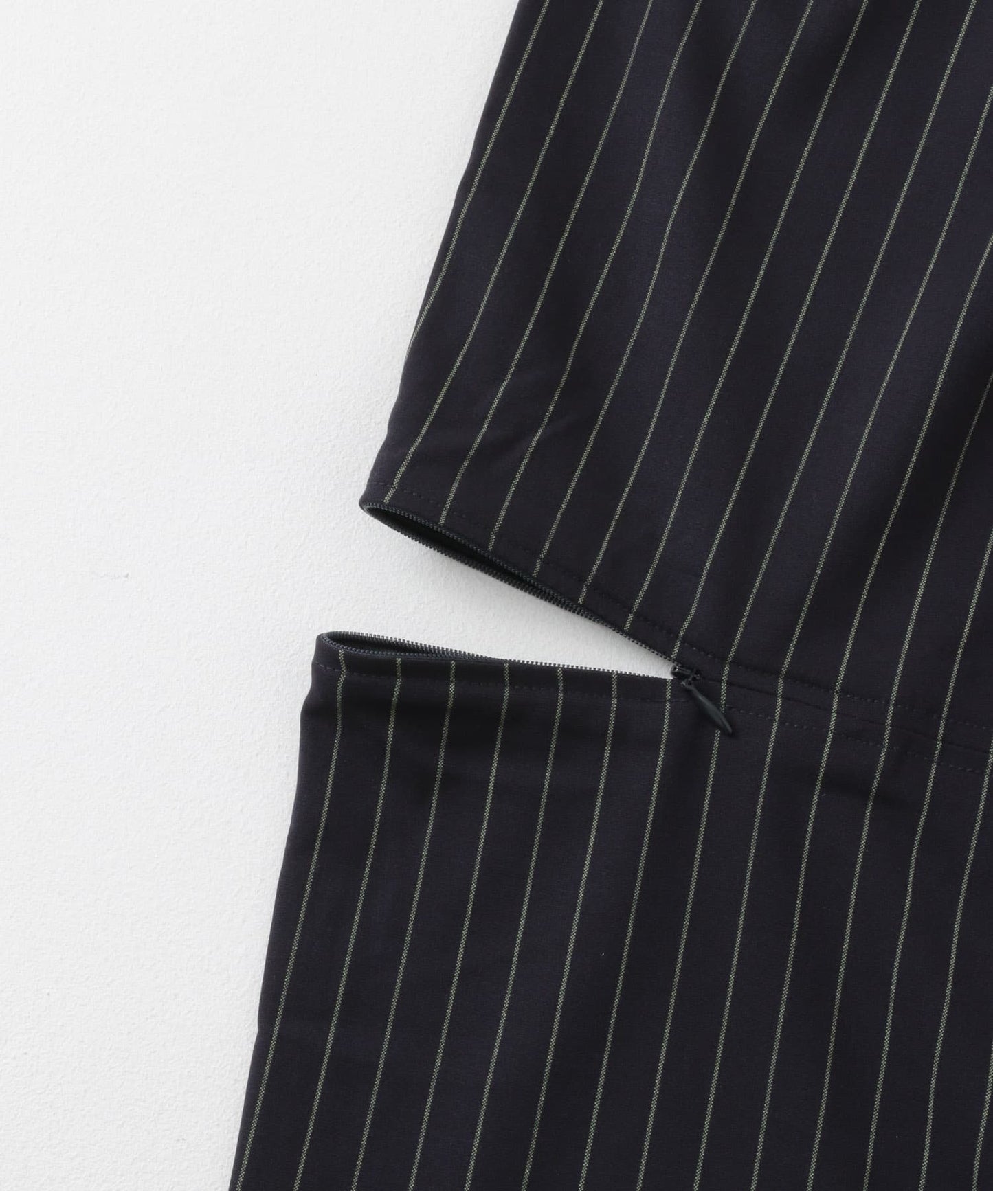 knee slit 2-way pants (navy striped) *JP