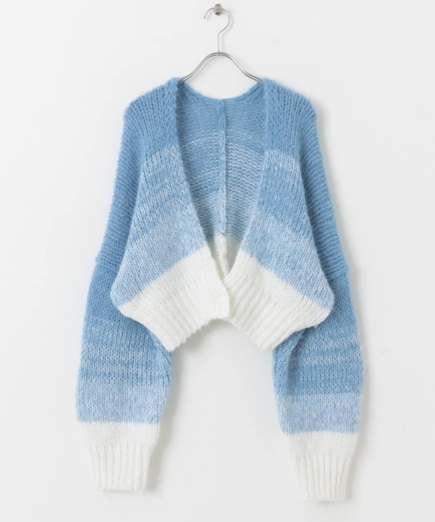 gradient short cardigan (off mix) *JP