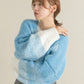 gradient short cardigan (off mix) *JP