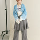 gradient short cardigan (off mix) *JP