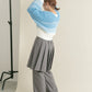 gradient short cardigan (off mix) *JP