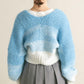 gradient short cardigan (off mix) *JP