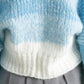 gradient short cardigan (off mix) *JP