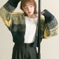 gradient short cardigan (navy mix) *JP