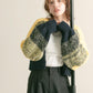 gradient short cardigan (navy mix) *JP