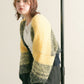 gradient short cardigan (navy mix) *JP