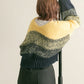 gradient short cardigan (navy mix) *JP