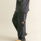 knee slit 2-way pants (navy striped) *JP