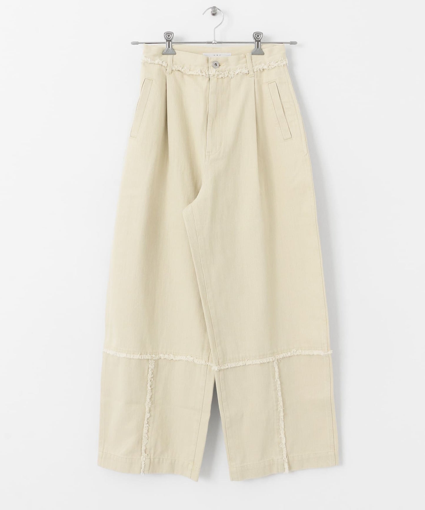 fringe straight pants (ivory) *JP