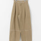 fringe straight pants (khaki) *JP