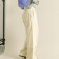 fringe straight pants (ivory) *JP