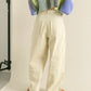 fringe straight pants (ivory) *JP