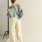 fringe straight pants (ivory) *JP