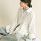 front Gathered Feather Shirt (white) *JP