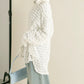 front Gathered Feather Shirt (white) *JP