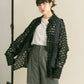 front Gathered Feather Shirt (black) *JP