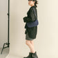 front Gathered Feather Shirt (black) *JP