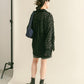 front Gathered Feather Shirt (black) *JP