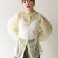 layered sheer shirt (light green x ivory) *JP