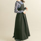 front tuck jumper skirt (black) *JP