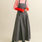 front tuck jumper skirt (charcoal) *JP