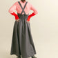 front tuck jumper skirt (charcoal) *JP