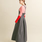 front tuck jumper skirt (charcoal) *JP