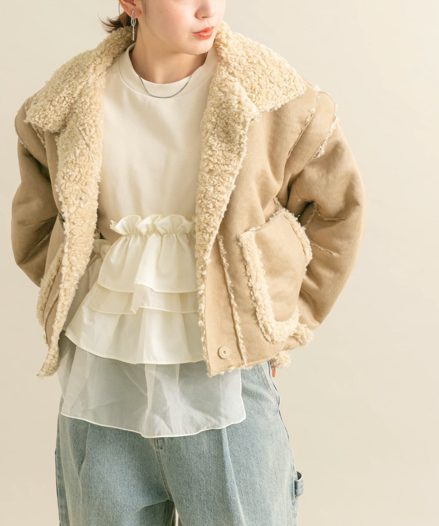 multi-way boa jacket 2024 ver. (beige) *JP